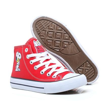 Imagem de Tenis All Snoopy Star Feminino Cano Alto Hi C.T. Lindo 722snpHI