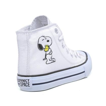 Imagem de Tenis All Snoopy Star Feminino Cano Alto Hi C.T. Lindo 722snpHI
