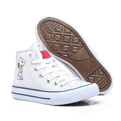Imagem de Tenis All Snoopy Star Feminino Cano Alto Hi C.T. Lindo 722snpHI