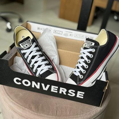 Imagem de Tênis All Star Converse Chuck Taylor Preto Vermelho Clássico
