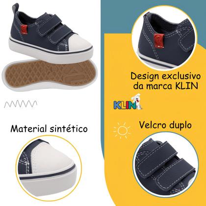 Imagem de Tênis Baby Klin Freestyle Tiras Autocolantes Fácil De Calçar Confortável