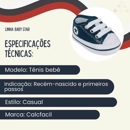 Imagem de Tênis Baby Star Calcfacil Recém-Nascido Leve e Confortável