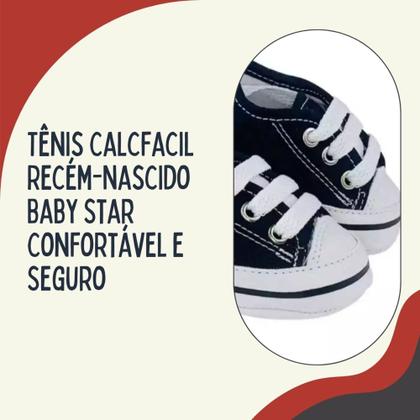 Imagem de Tênis Baby Star Calcfacil Recém-Nascido Leve e Confortável