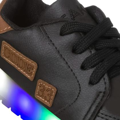 Imagem de Tênis Beakid Infantil Com Luzinha Menino Led Confortável