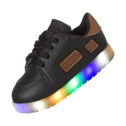 Imagem de Tênis Beakid Infantil Com Luzinha Menino Led Confortável