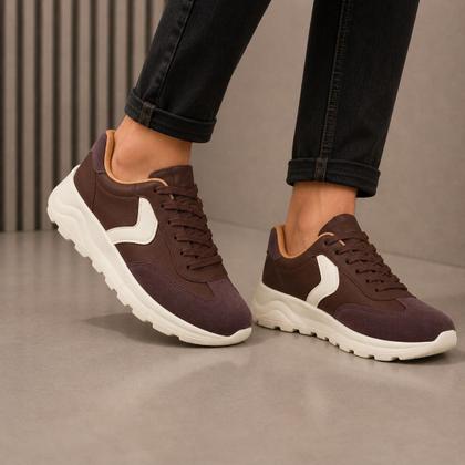 Imagem de Tênis Beira Rio Feminino Casual Novo e Confortável 4347100 Cor:ChocolateTamanho:34