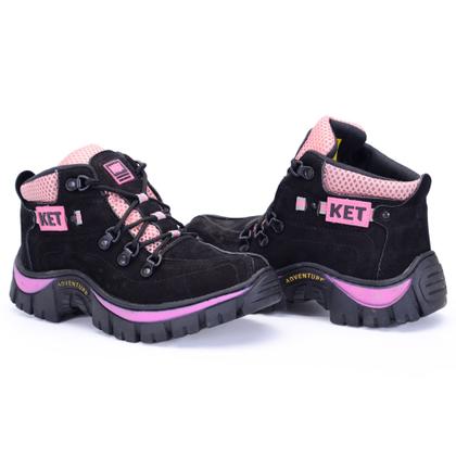 Imagem de Tenis Bota Feminino Couro Legitimo Coturno Adventure Ket Tratorado