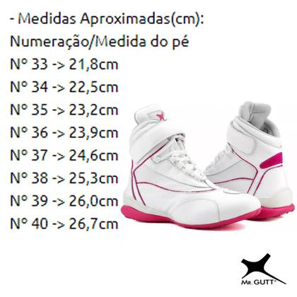 Imagem de Tenis Bota Masculino Feminino Couro Fitness Treino Academia