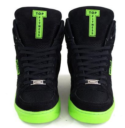 Imagem de Tênis Bota Sneaker Unissex Academia Cano Alto Camurça Resistente Confortável