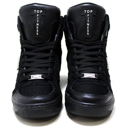 Imagem de Tênis Bota Sneaker Unissex Academia Cano Alto Camurça Resistente Confortável