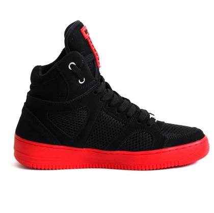 Imagem de Tênis Bota Sneaker Unissex Academia Cano Alto Camurça Resistente Confortável