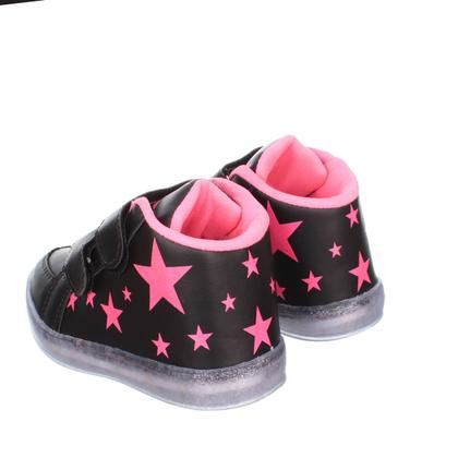 Imagem de Tenis Botinha Com Luz de Led Infantil Feminina Com Pulseira Estrela