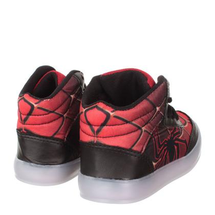 Imagem de Tenis Botinha Com Luz de Led  Infantil Masculino Aranha Meninos C/Pulseira