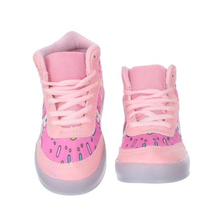Imagem de Tenis Botinha de Unicornio Com Luz de Led Infantil Feminina Meninas