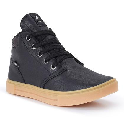 Imagem de Tenis Botinha Infantil Meninos Casual Cano Alto Confortavel + Mochila Chinelo Oculos Relogio