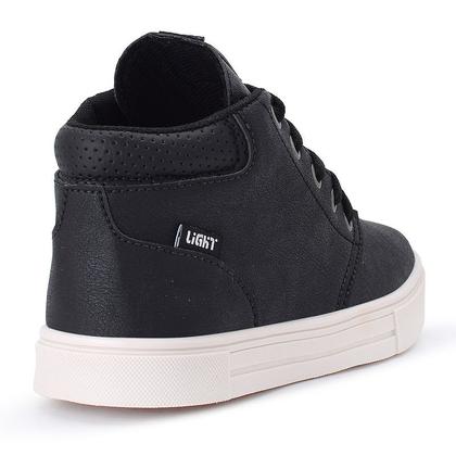 Imagem de Tenis Botinha Infantil Meninos Casual Cano Alto Confortavel + Relogio