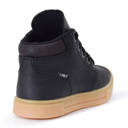 Imagem de Tenis Botinha Infantil Meninos Casual Cano Alto Confortavel + Relogio