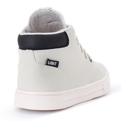 Imagem de Tenis Botinha Infantil Meninos Casual Cano Alto Confortavel + Relogio