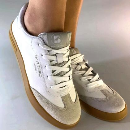 Imagem de Tenis Bottero Couro Branco Confortavel Flexivel Lançamento