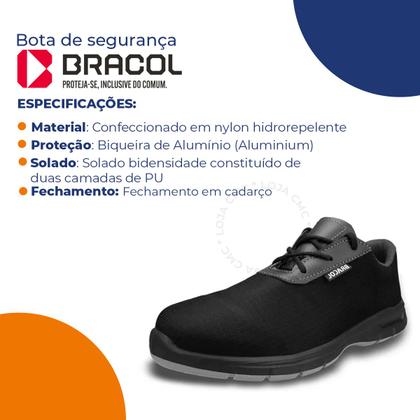 Imagem de Tenis Bracol Bga Atende Normas Abnt Iso 20345, 20344 E 20347