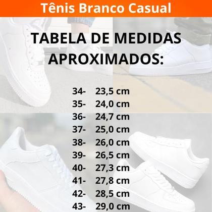 Imagem de Tenis Branco Feminino Casual Reveillon Super Macio e Confortável Lançamento