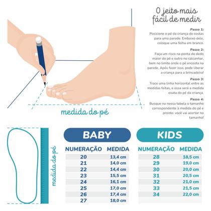 Imagem de Tênis Calce Fácil Menina Feminino sapato de enfiar opé elástico solado branco antiderrapante bordado