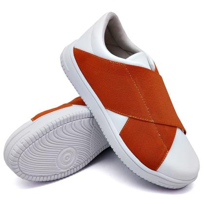 Imagem de Tênis Calce Fácil Yoyo Store Com Elásticos Cruzados Confortável e Estiloso