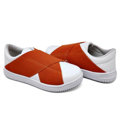 Imagem de Tênis Calce Fácil Yoyo Store Com Elásticos Cruzados Confortável e Estiloso