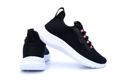 Imagem de Tênis Caminhada Super Leve Feminino Academia Conforto Cadarço