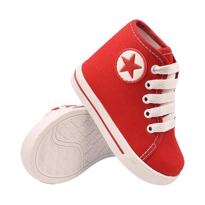 Tenis Cano Alto Infantil Meninos Detalhe Estrela Estiloso - HB Moda Kids e Adulto Imagem de Tenis Cano Alto Infantil Meninos Detalhe Estrela Estiloso