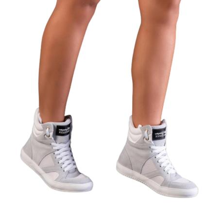 Imagem de Tenis Cano Alto Para Academia Feminino Forro Confortavel