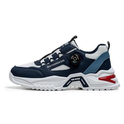 Imagem de Tênis Casuais Masculinos Coreanos Com Fivela Rotativa, Solado Macio, Antiderrapante, Para Corrida Ao