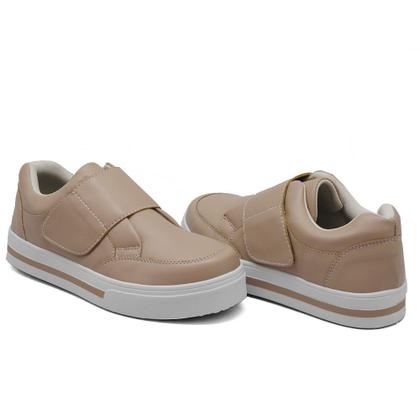 Imagem de Tênis Casual Básico Feminino Cadarço Sola Leve Reta Estilo e Conforto Mulher Fashion