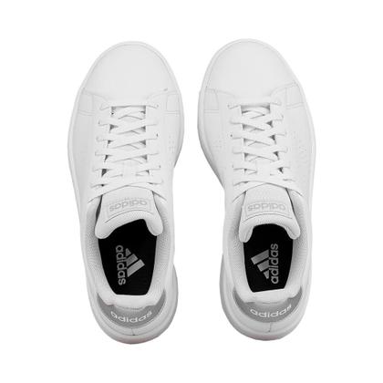 Imagem de Tênis Casual Branco e Prata Listras Perfuradas  Adidas