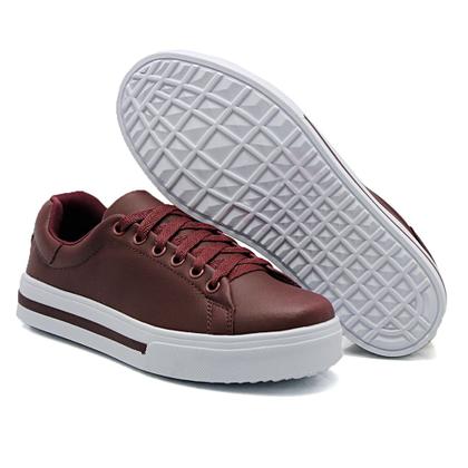 Imagem de Tênis Casual Dk Shoes com Cadarço e Sola Borracha Confortável com Listras