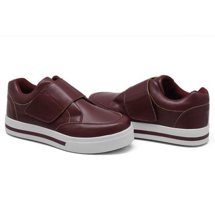 Imagem de Tênis Casual Dk Shoes Fita Auto Colante e Sola Borracha com Detalhe em Listra