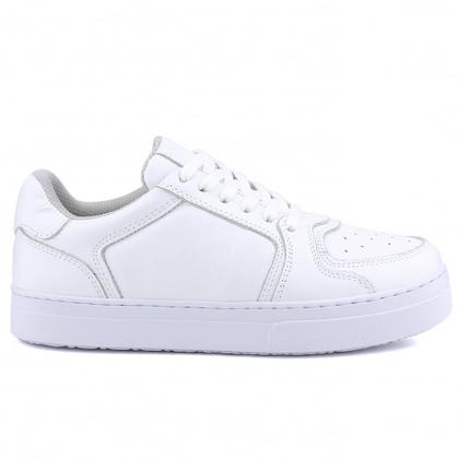 Imagem de Tênis Casual em Couro Feminino Mr. Gutt Branco