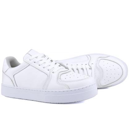 Imagem de Tênis Casual em Couro Feminino Mr. Gutt Branco