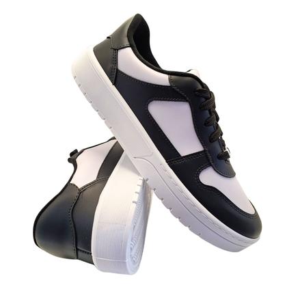 Imagem de Tênis Casual Feminino Adulto Napa Sardenha Moleca Cor:PretoTamanho:39