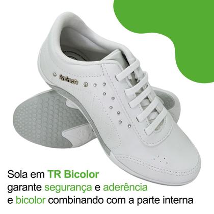 Imagem de Tênis Casual Feminino Kolosh Calce Fácil Elástico Confortável Resistente Prático Macio Versátil Leve
