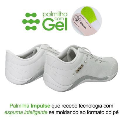 Imagem de Tênis Casual Feminino Kolosh Calce Fácil Elástico Confortável Resistente Prático Macio Versátil Leve