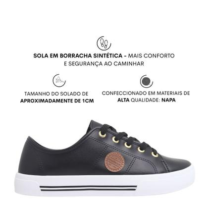 Imagem de Tênis Casual Feminino Moleca Flatform Original 5667.302