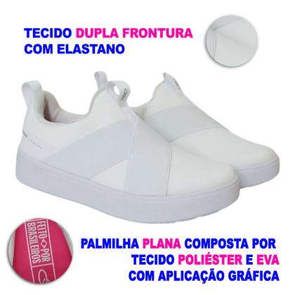 Imagem de Tênis Casual Feminino Olympikus Forever Conforto Calce Fácil Macio Com Meia Clássico Estilo Dia a Dia