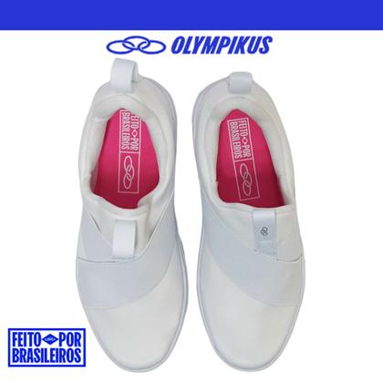 Imagem de Tênis Casual Feminino Olympikus Forever Conforto Calce Fácil Macio Com Meia Clássico Estilo Dia a Dia