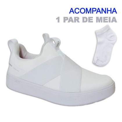 Imagem de Tênis Casual Feminino Olympikus Forever Conforto Calce Fácil Macio Com Meia Clássico Estilo Dia a Dia