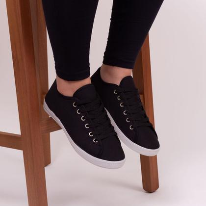 Imagem de tênis casual feminino sapatênis sola baixo dia a dia leve e confortável 