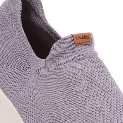 Imagem de Tênis Casual Feminino Tricot Cinza Usaflex UD03005