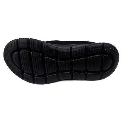 Imagem de Tenis Casual Flex Moove Preto Calce Facil Conforto Estilo