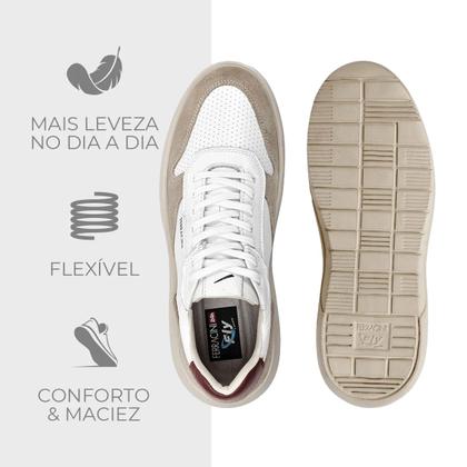 Imagem de Tênis Casual Masculino Sneaker Ferracini Energy Em Couro