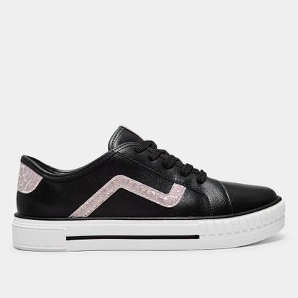 Imagem de Tênis Casual Menina Molekinha Shine Snak Preto 2565.109